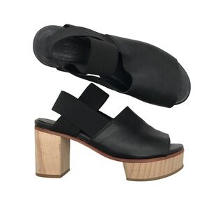 COS Black Leather Platform Sandals